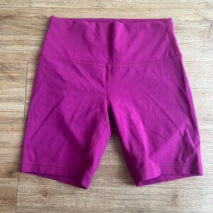 Lululemon Athletica Magenta Wunder Train HR Short 8” Size 10